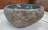 Handmade Natural Oval River Stone  Bathroom Basin  RM 2310021