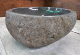 Handmade Natural Oval River Stone  Bathroom Basin  RM 2310021