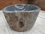 Handmade Natural Oval River Stone  Bathroom Basin  RS 2310036