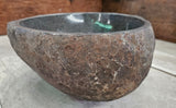 Handmade Natural Oval River Stone  Bathroom Basin  RM 2310005