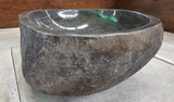 Handmade Natural Oval River Stone  Bathroom Basin  RM 2310128