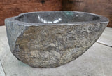 Handmade Natural Oval River Stone  Bathroom Basin  RM 2310064