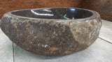 Handmade Natural Oval River Stone  Bathroom Basin  RS 231022