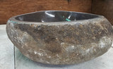 Handmade Natural Oval River Stone  Bathroom Basin  RS 231022
