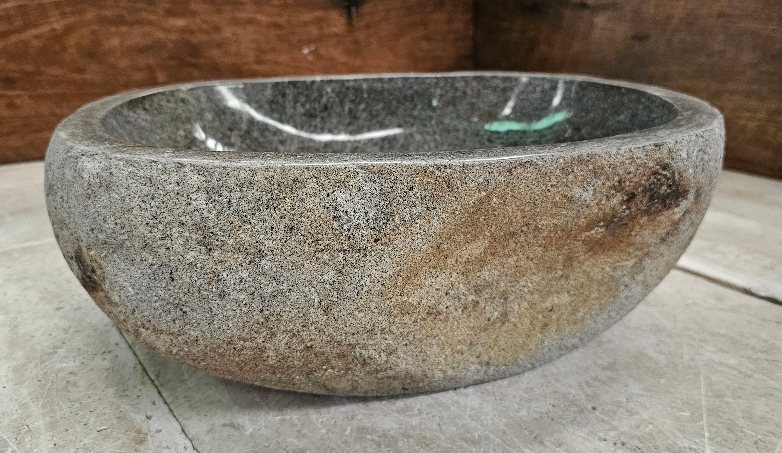 Handmade Natural Oval River Stone  Bathroom Basin  RM 2310022