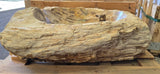 Natural Handmade Petrified Wood Basin - FS 2310022