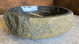 Handmade Natural Oval River Stone  Bathroom Basin  RS 2310030