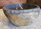 Handmade Natural Oval River Stone  Bathroom Basin  RM 2310082
