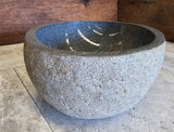 Handmade Natural Oval River Stone  Bathroom Basin  RM 2310082
