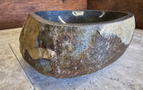 Handmade Natural Oval River Stone  Bathroom Basin  RS 2310005