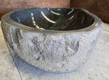 Handmade Natural Oval River Stone  Bathroom Basin  RM 2310101