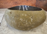 Handmade Natural Oval River Stone  Bathroom Basin  RVS 2310018