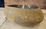 Handmade Natural Oval River Stone  Bathroom Basin  RVS 2310095