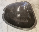 Handmade Natural Oval River Stone  Bathroom Basin  RM 2310087