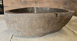 Handmade Natural Oval River Stone  Bathroom Basin  RM 2310087