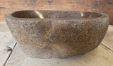 Handmade Natural Oval River Stone  Bathroom Basin  RM 2310087