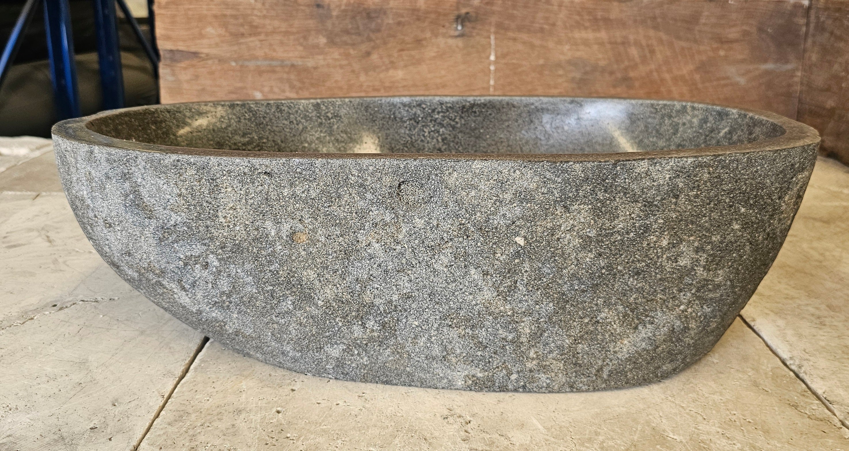 Handmade Natural Oval River Stone  Bathroom Basin  RM 23100789