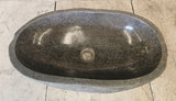 Handmade Natural Oval River Stone  Bathroom Basin  RM 23100789