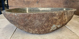 Handmade Natural Oval River Stone  Bathroom Basin  RL 2310077