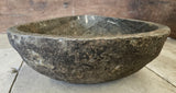 Handmade Natural Oval River Stone  Bathroom Basin  RL 2310077