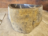 Handmade Natural Oval River Stone  Bathroom Basin  RM 2310097