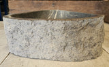 Handmade Natural Oval River Stone  Bathroom Basin  RM 2310097