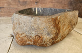 Handmade Natural Oval River Stone  Bathroom Basin  RL 2310079