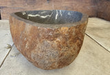 Handmade Natural Oval River Stone  Bathroom Basin  RL 2310079