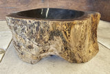 Natural Handmade Petrified Wood Basin - FSB 506008