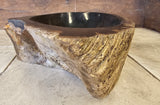 Natural Handmade Petrified Wood Basin - FSB 506008