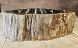 Natural Handmade Petrified Wood Basin - FSB 23116