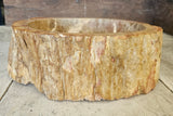 Natural Handmade Petrified Wood Basin - FS 230007