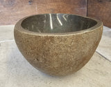 Handmade Natural Oval River Stone  Bathroom Basin  RS 2409071