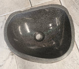 Handmade Natural Oval River Stone  Bathroom Basin  RS 2409002