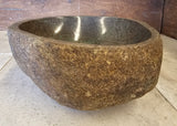 Handmade Natural Oval River Stone  Bathroom Basin  RS 2409063