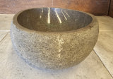 Handmade Natural Oval River Stone  Bathroom Basin  RS 2409052