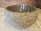 Handmade Natural Oval River Stone  Bathroom Basin  RS 2409052