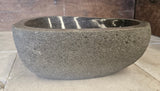 Handmade Natural Oval River Stone  Bathroom Basin  RS 2409110