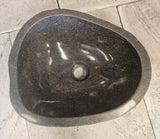 Handmade Natural Oval River Stone  Bathroom Basin  RS 2409110