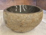 Handmade Natural Oval River Stone  Bathroom Basin  RS 2409100