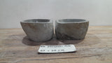 Handmade Natural Oval River Stone  Bathroom Basin TWIN SETS A & B RS 25072021