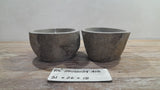 Handmade Natural Oval River Stone  Bathroom Basin TWIN SETS A & B RS 25072024