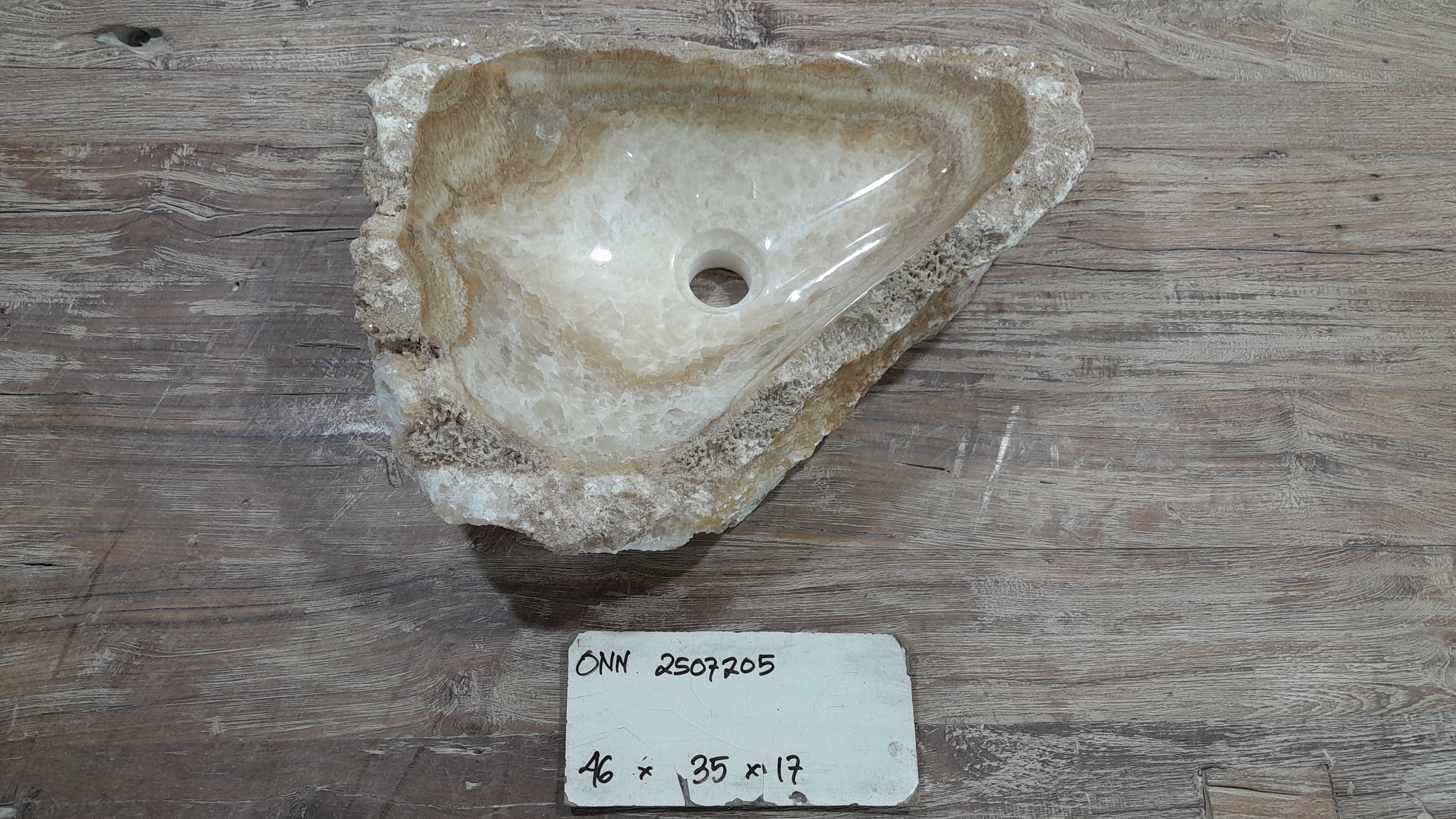 Natural Handmade Onyx Stone Bathroom Basin - ONN 2507205