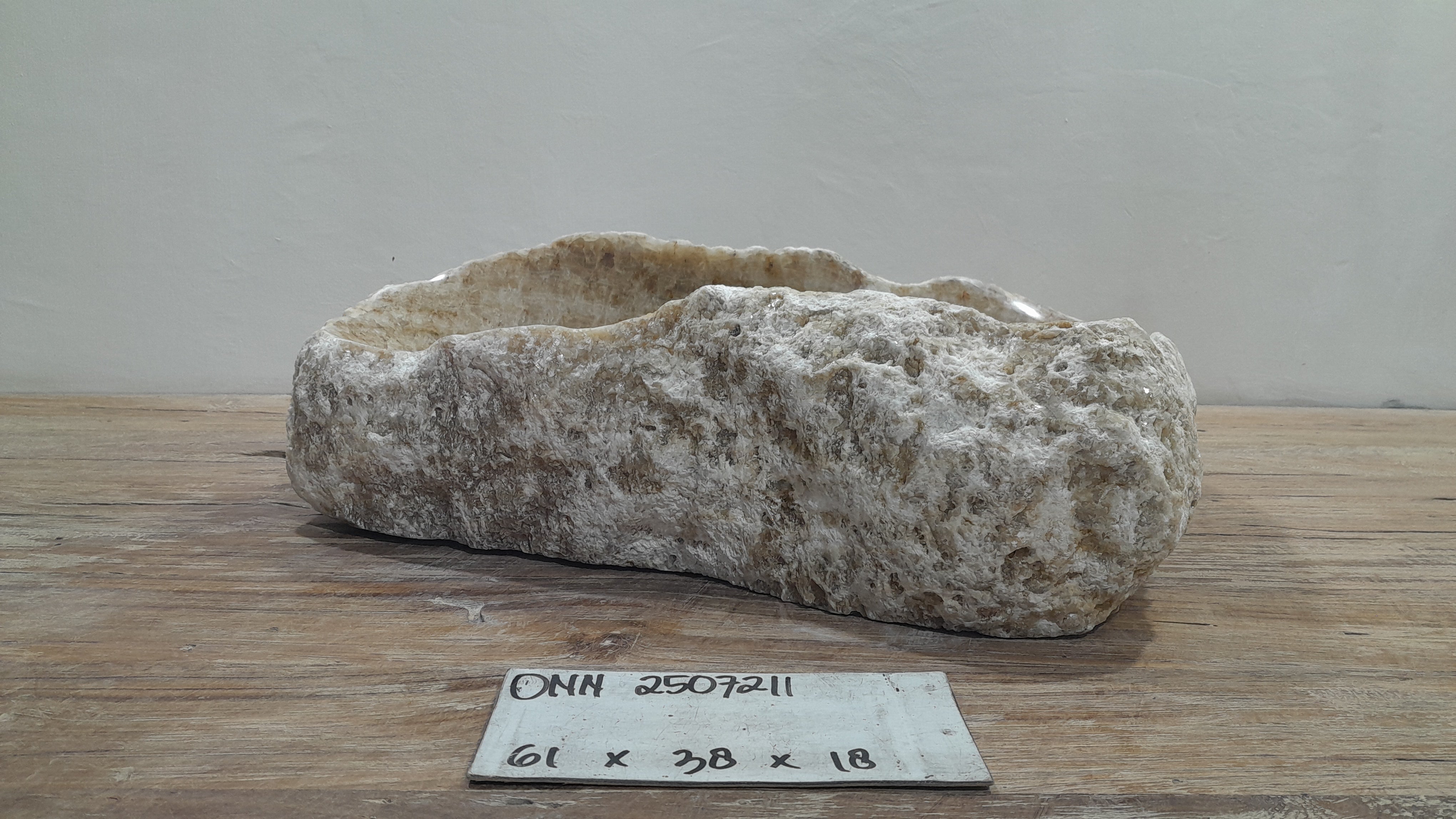 Natural Handmade Onyx Stone Bathroom Basin - ONN 2507211