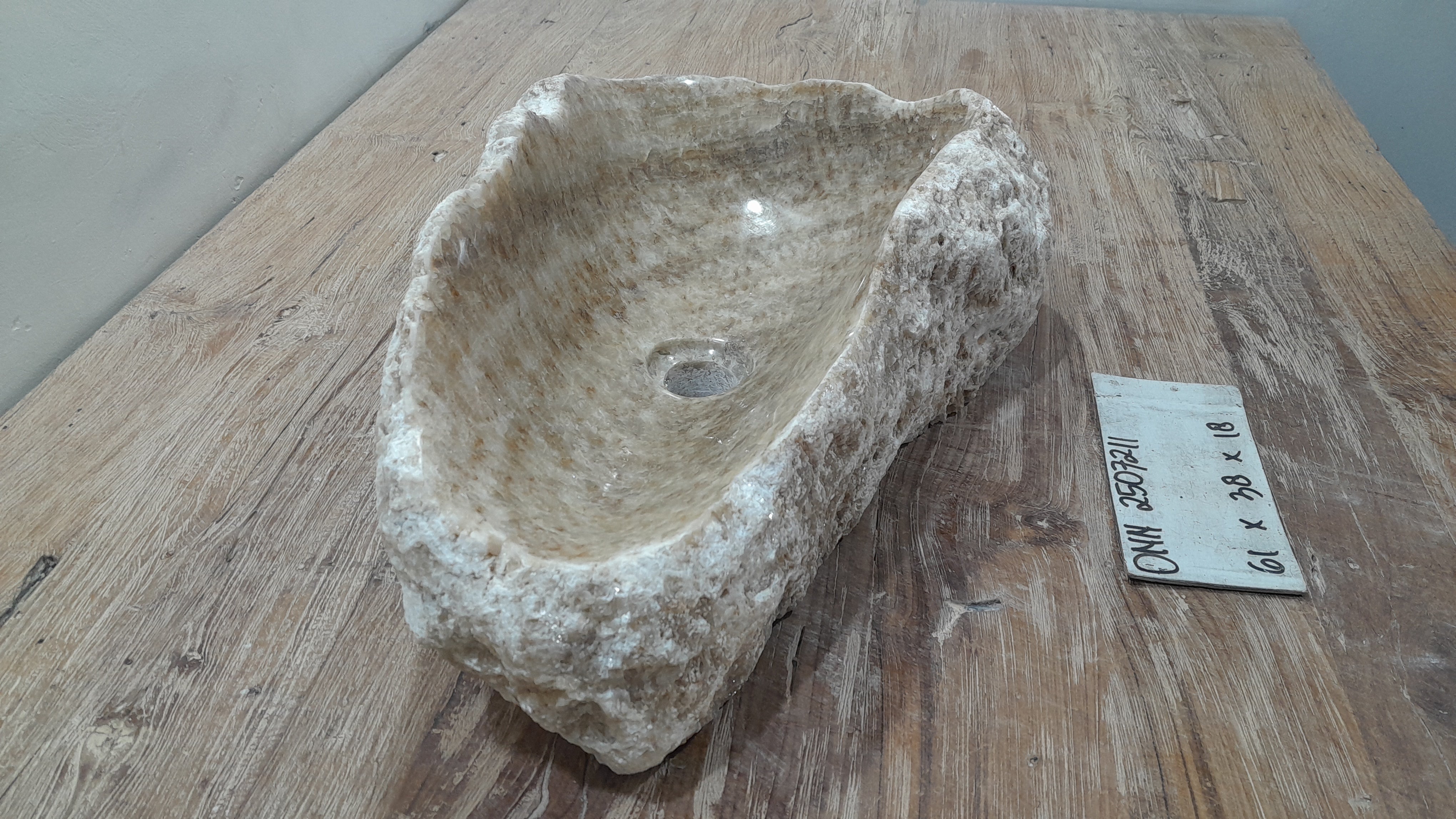Natural Handmade Onyx Stone Bathroom Basin - ONN 2507211