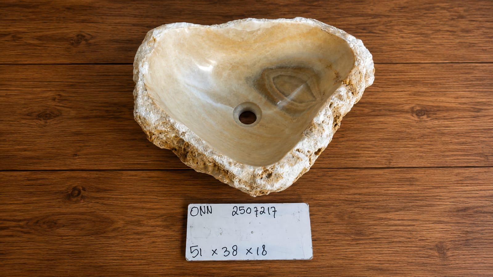 Natural Handmade Onyx Stone Bathroom Basin - ONN 2507217