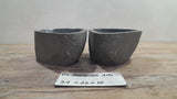 Handmade Natural Oval River Stone  Bathroom Basin TWIN SETS A & B RS 25072025
