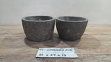 Handmade Natural Oval River Stone  Bathroom Basin TWIN SETS A & B RS 25072027