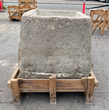 Hand Chiseled Limestone Planter Box - 53 x 49 x 59 cm