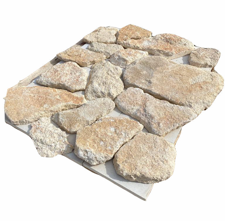 European Stone Wall Cladding Free Form Loose Stone - Fossil